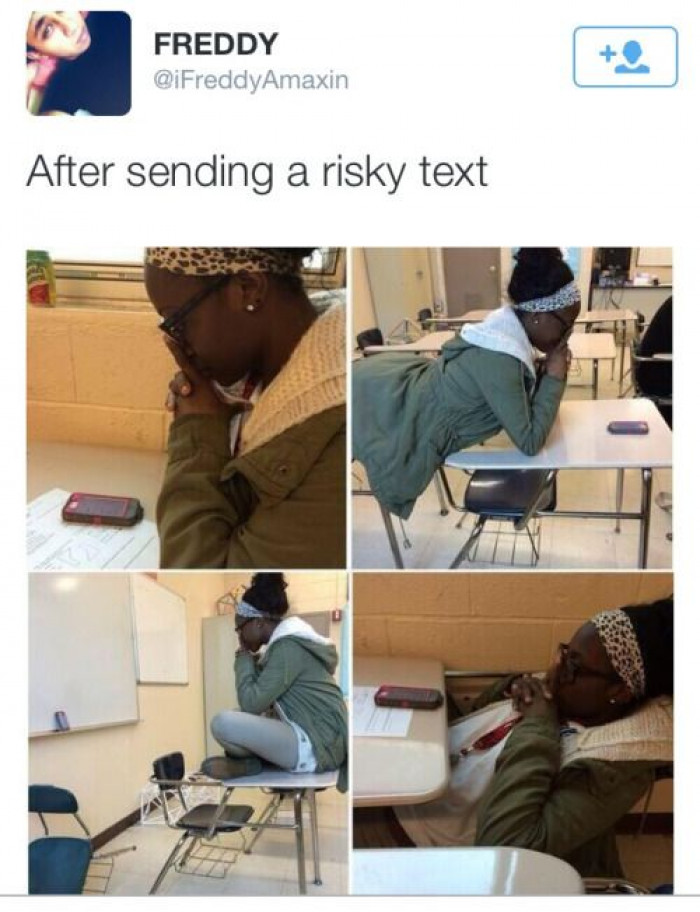 When You Send A Risky Text