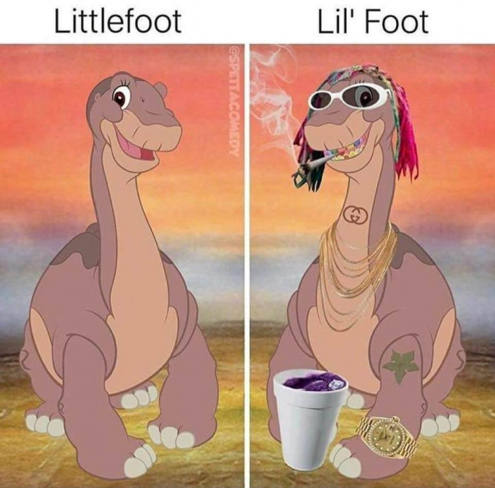 Little Foot Vs Lil' Foot