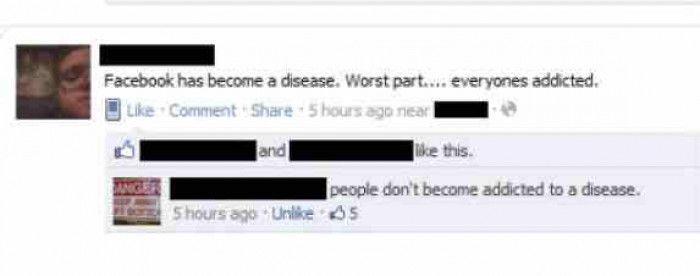 Facebook Is Now A Disease