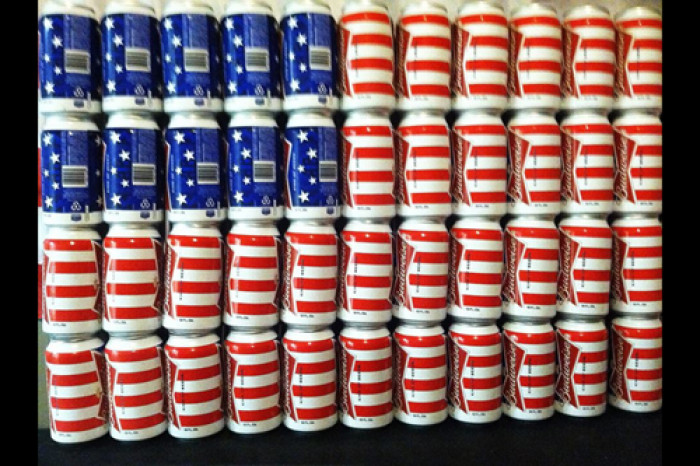 Beer Can Flag Of Freedom