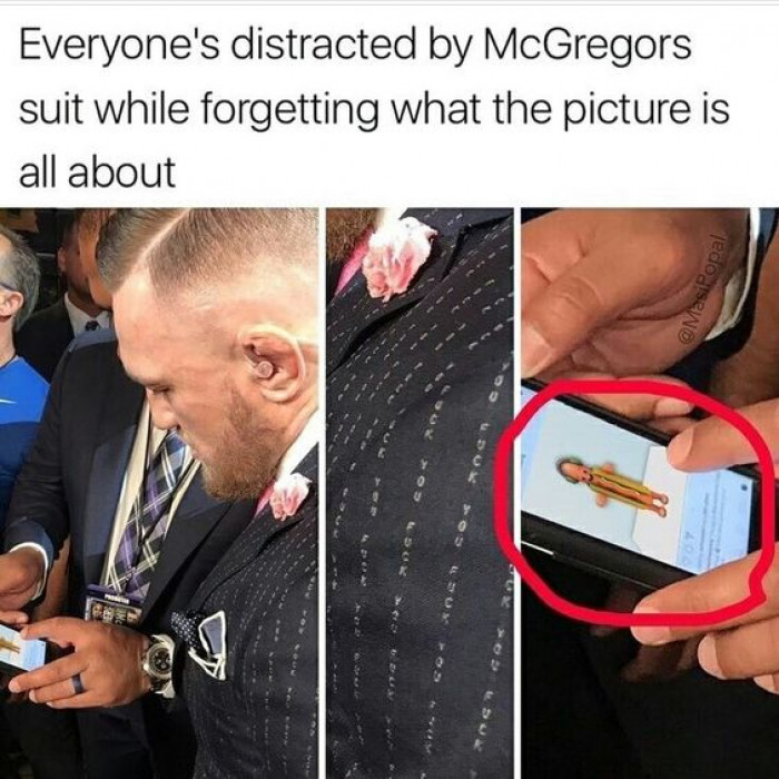 Everyone Was Distracted By McGregors Suit But...
