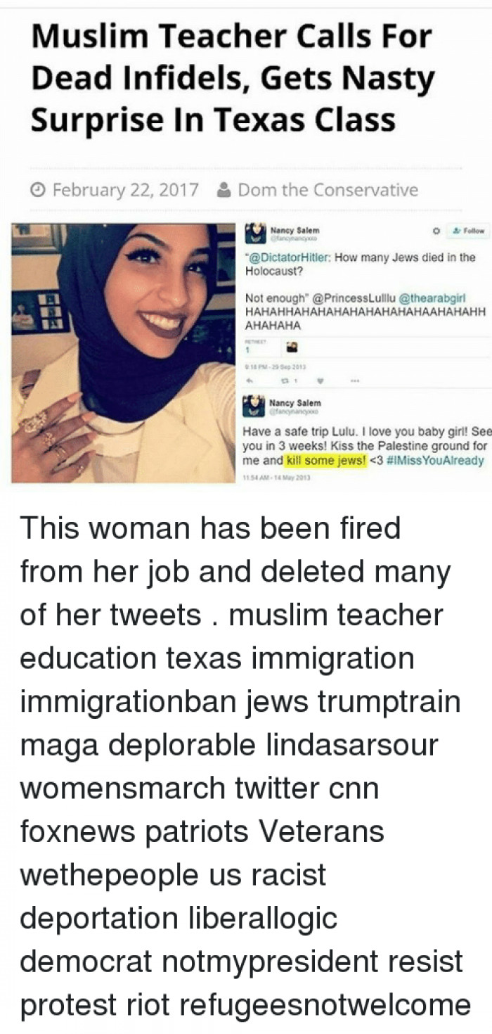 Muslim Teacher In Texas