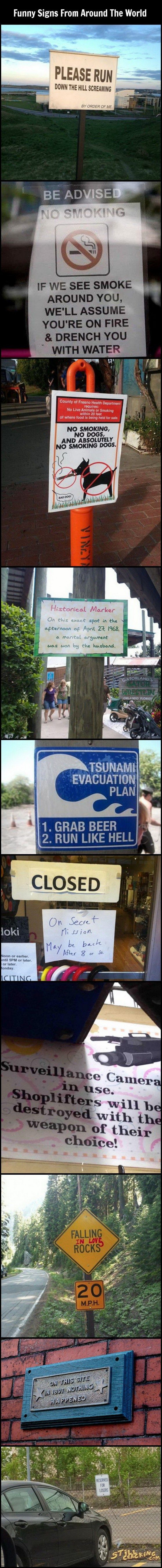 Funny Signs From Around The World