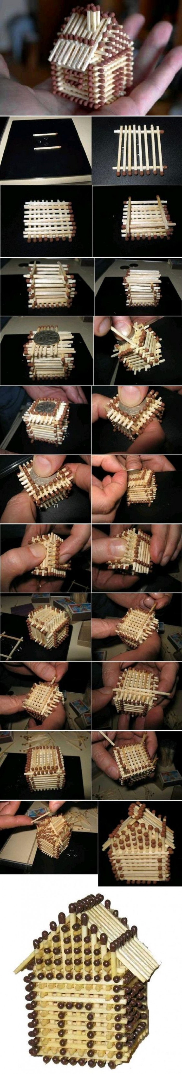 How To Make A Matchstick House