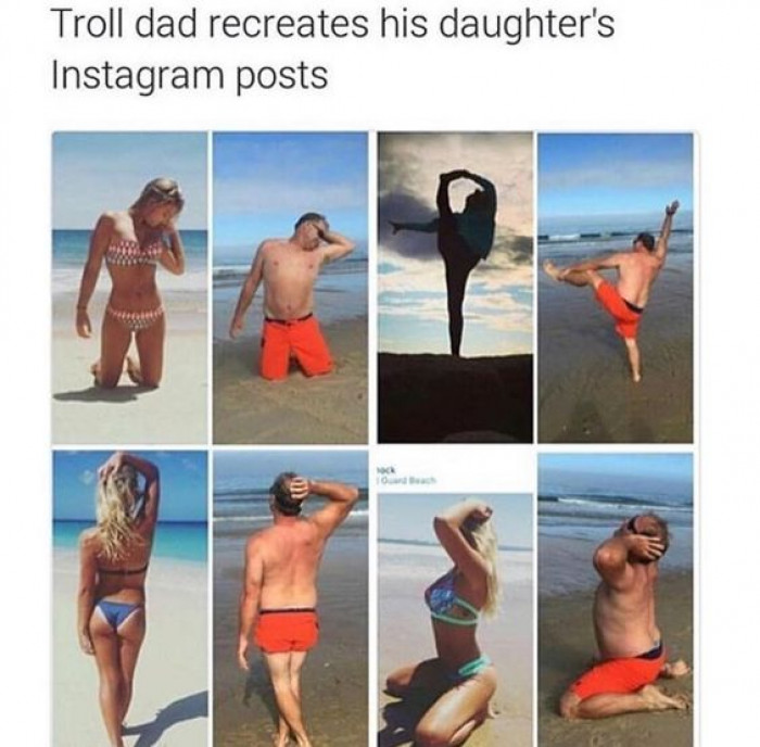 Dad Trolling His Daughter