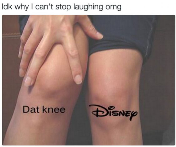 Dhat knee, Disney