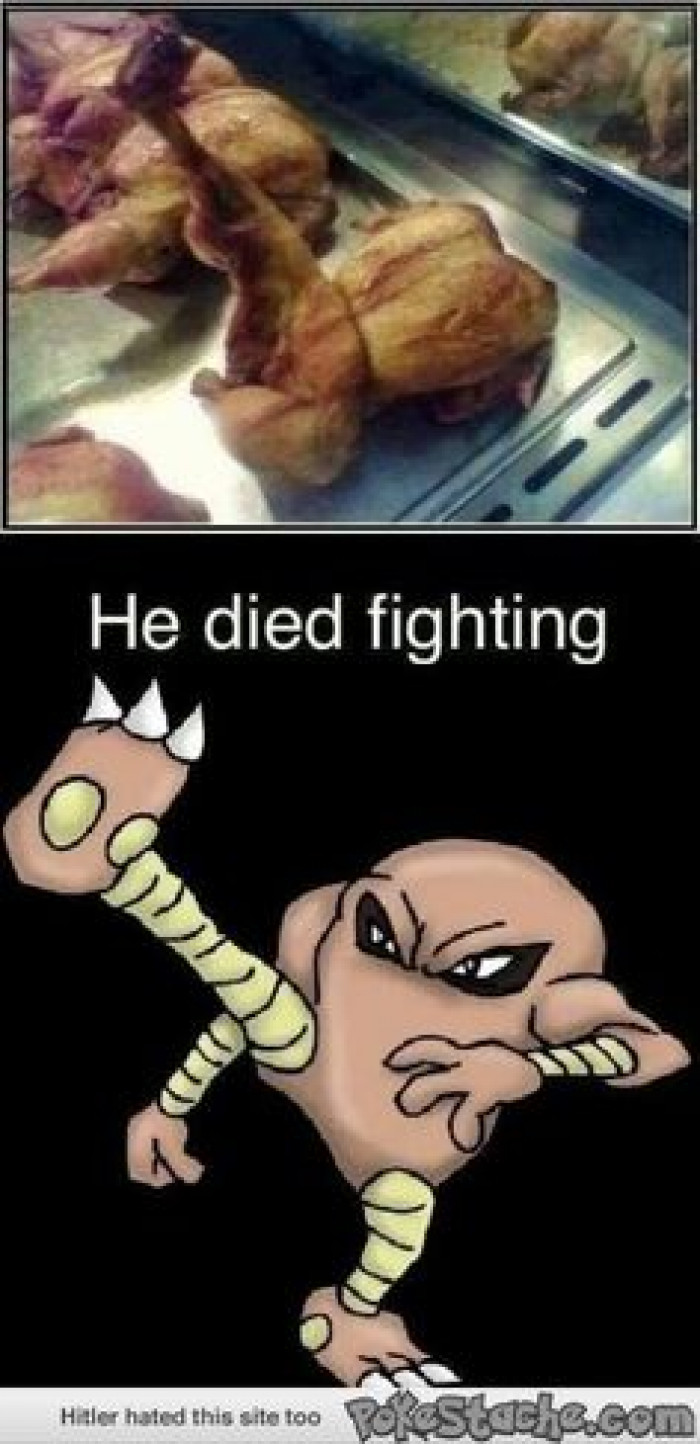 died fighting