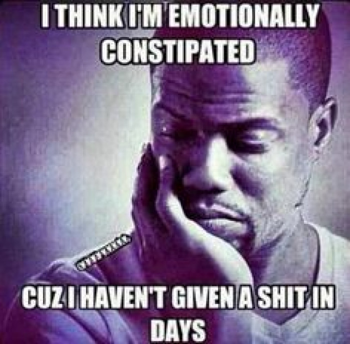 emotionally constipated