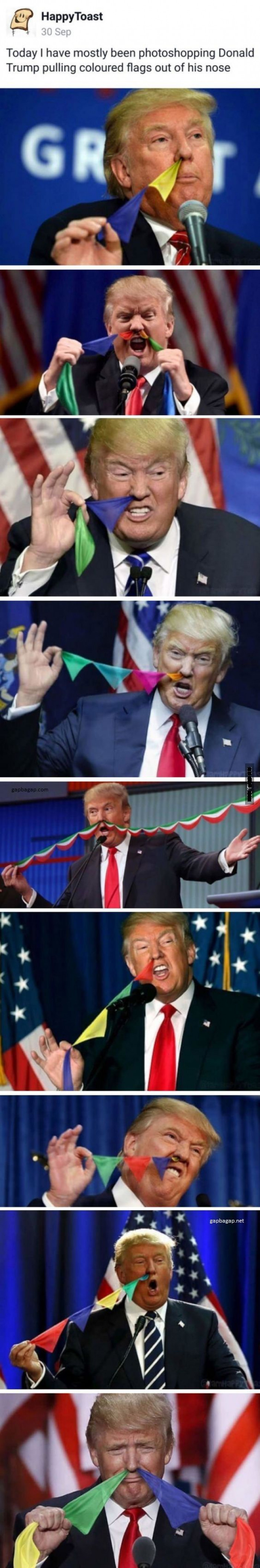 Having Fun Photoshopping Trump