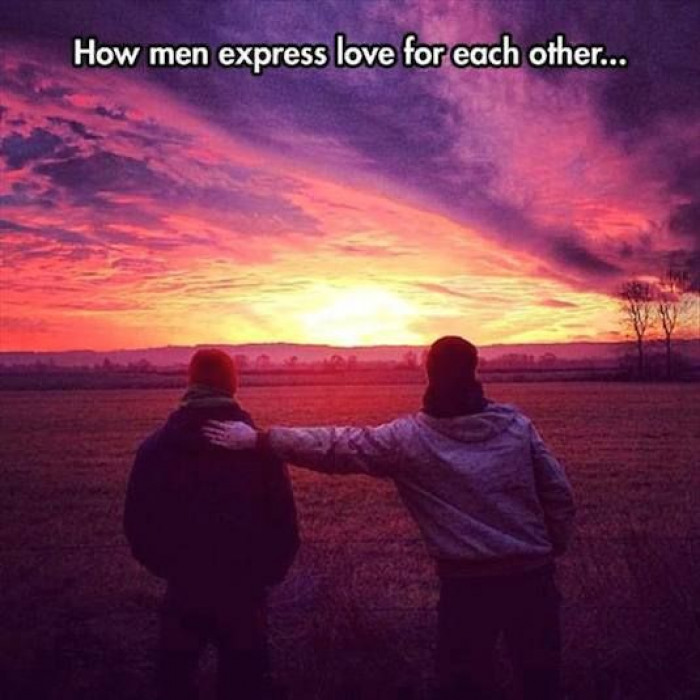 How man express love for each other
