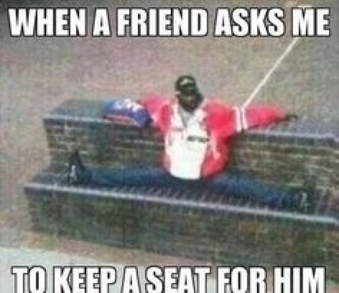 Keeping a seat