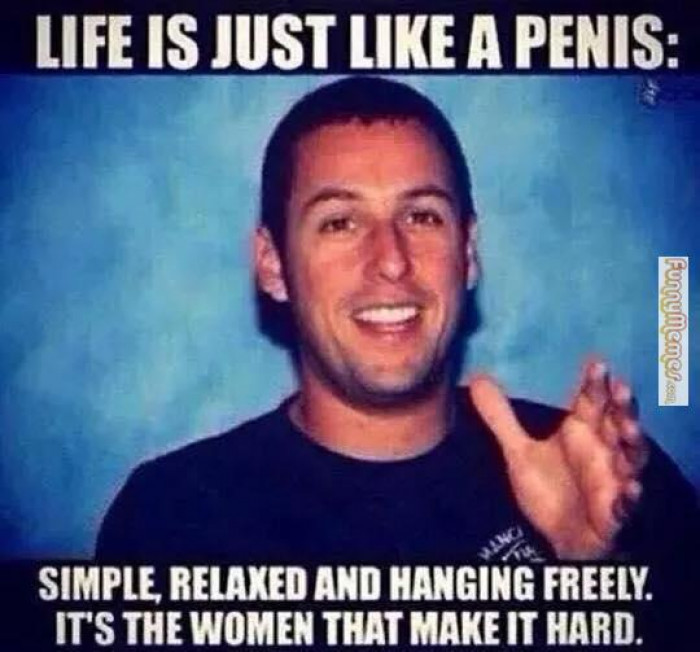 Life is just like a penis