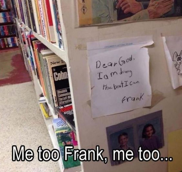 Me Too Frank...