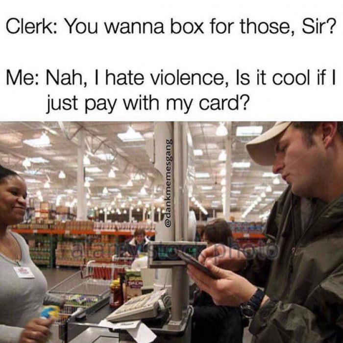 Nah, i'll pay with card
