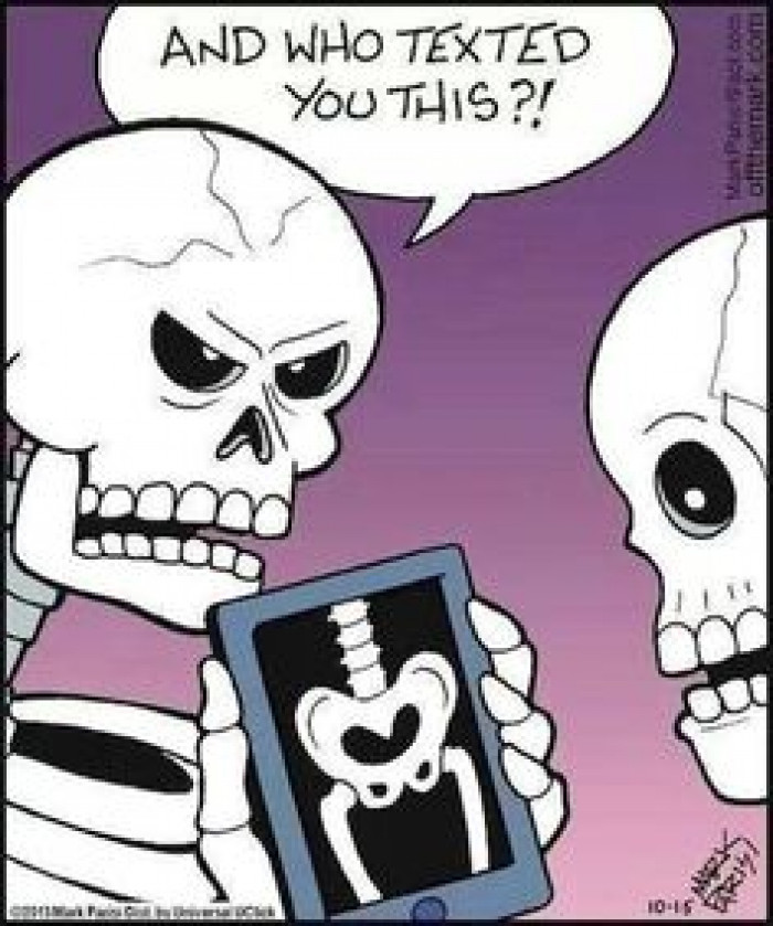 Skeleton sexting