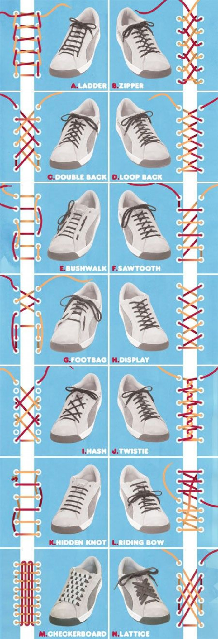 Stylish Ways To Tie Your Shoelaces
