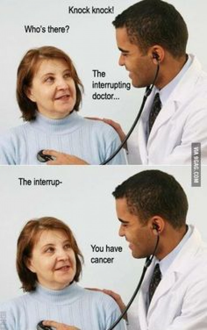 "The interrupting doctor"