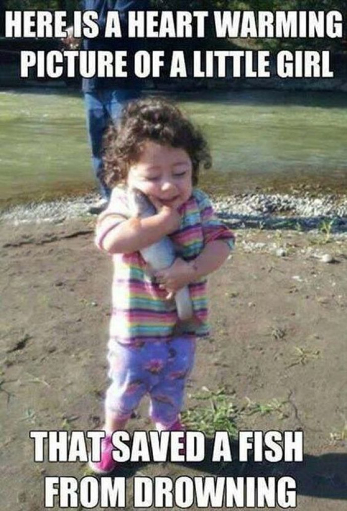 This Little Girl Saved A Drowning Fish