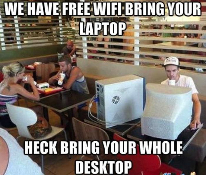 We have free WiFi