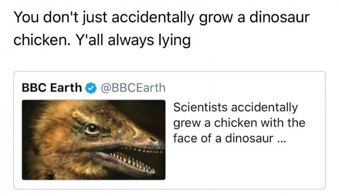 You Don't Just "Grow A Dinosaur"