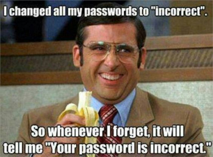 Your Password Is Incorrect