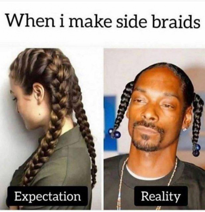 Side Braids Expectation Vs Reality
