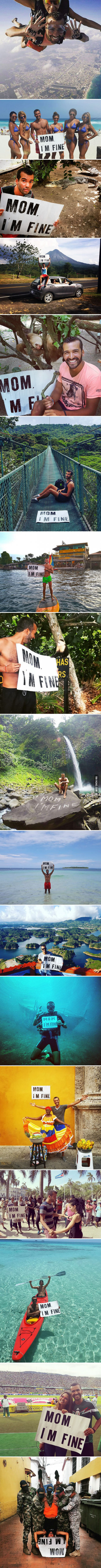 Guy Goes Traveling But Doesn’t Forget To Tell His Mom He’s OK