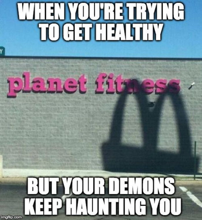 When You're Trying To Be Fit And Healthy