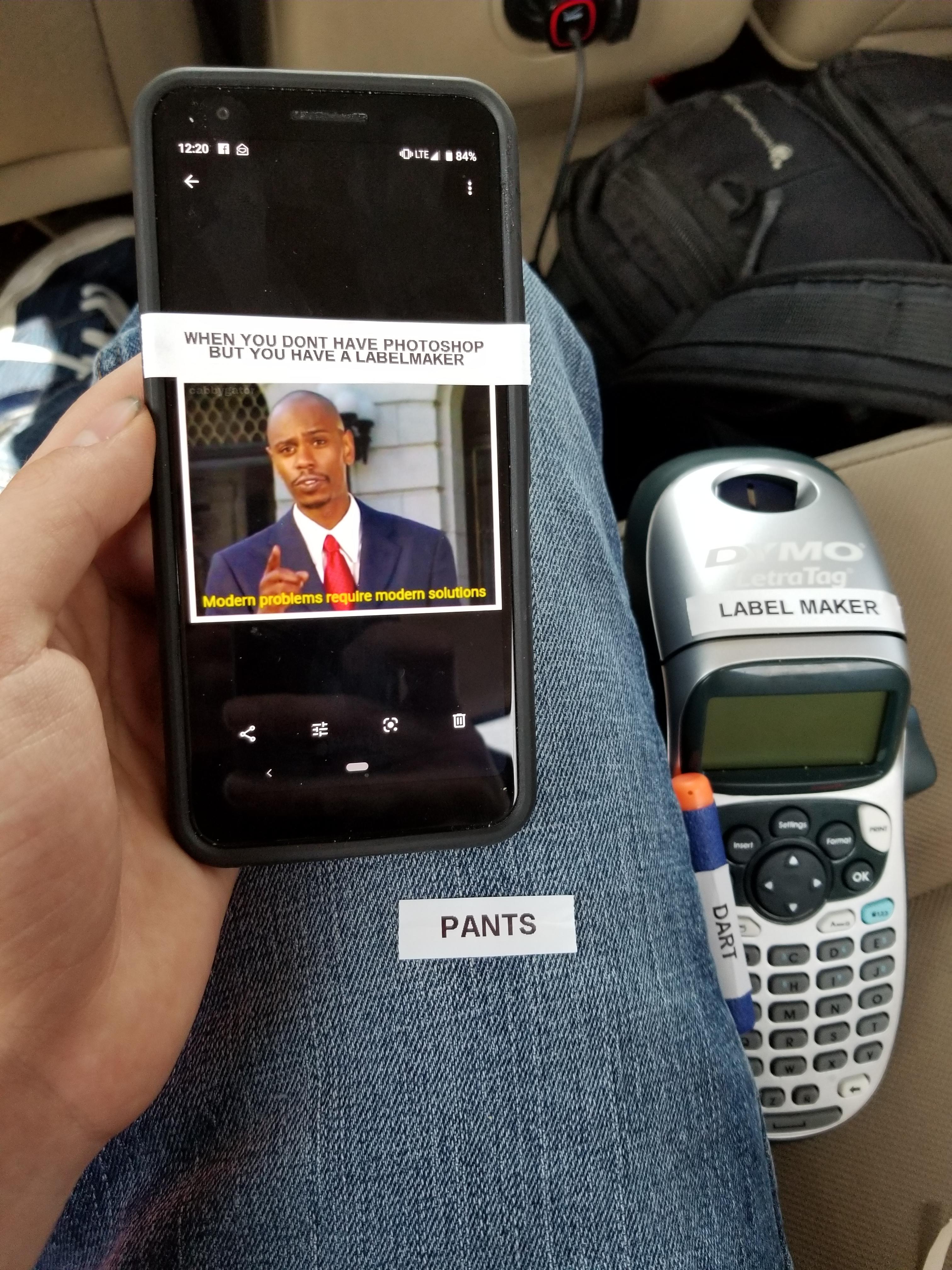 I bought a label maker for this joke