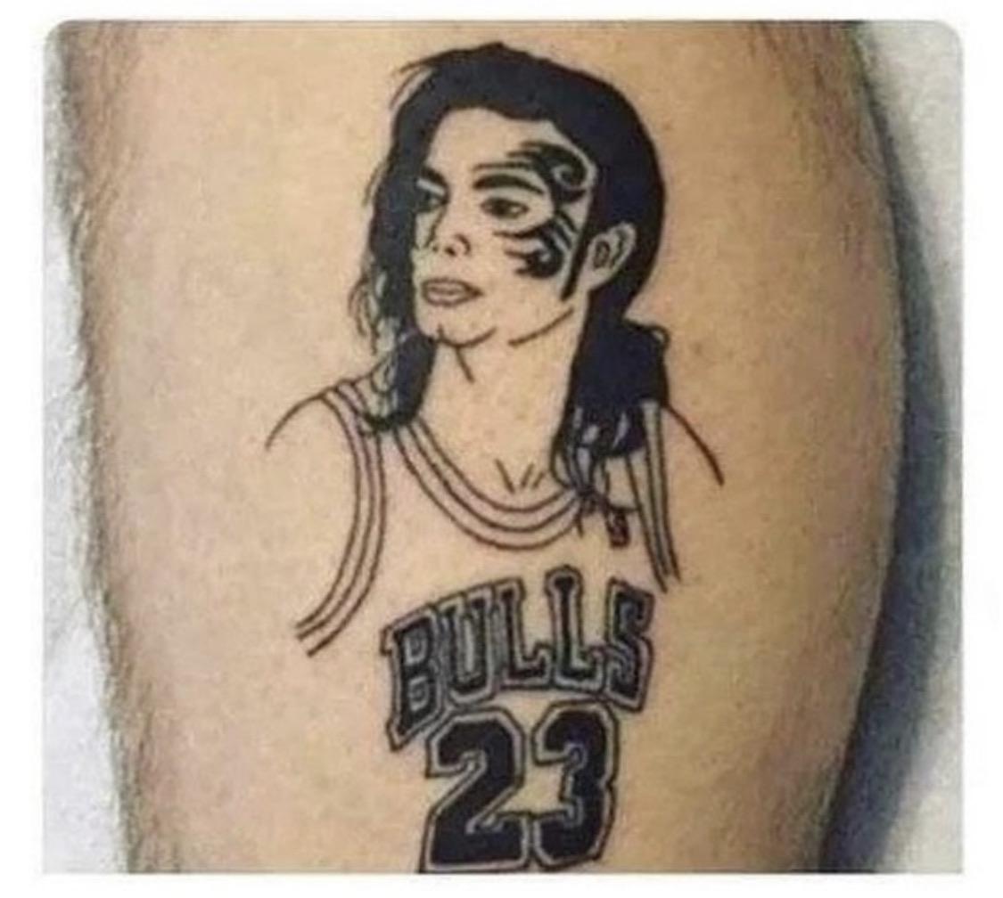 The extremely rare Triple Mike tattoo, as captured in the wild.