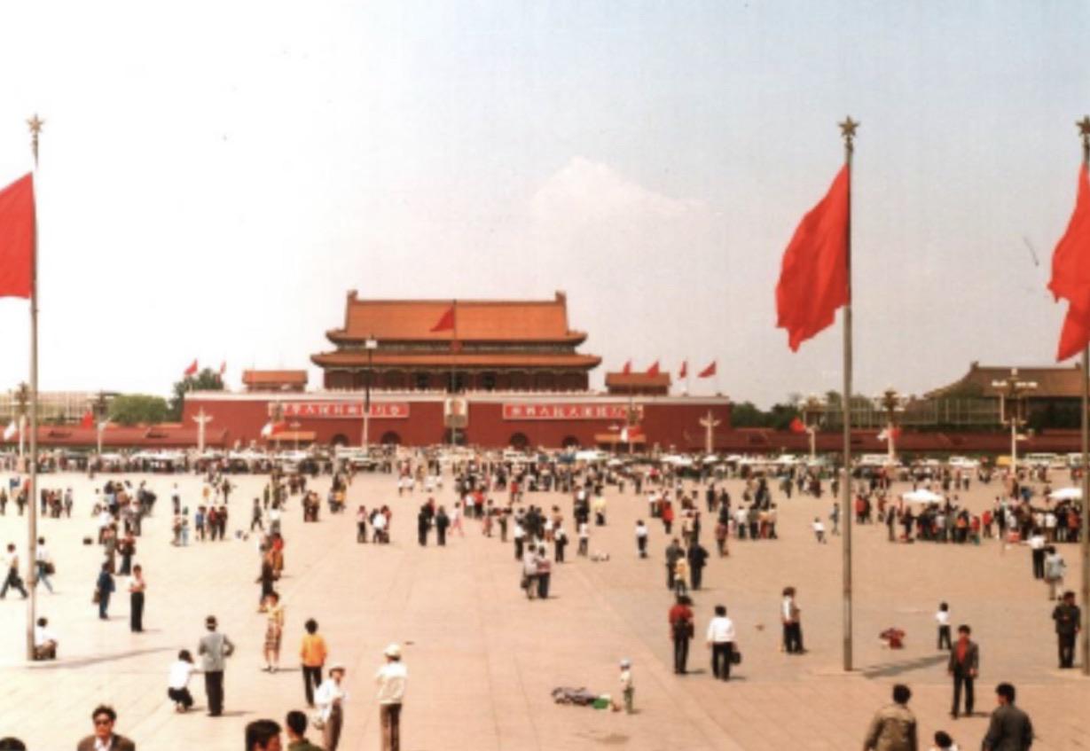 Tiananmen Square, the day before the massacre.