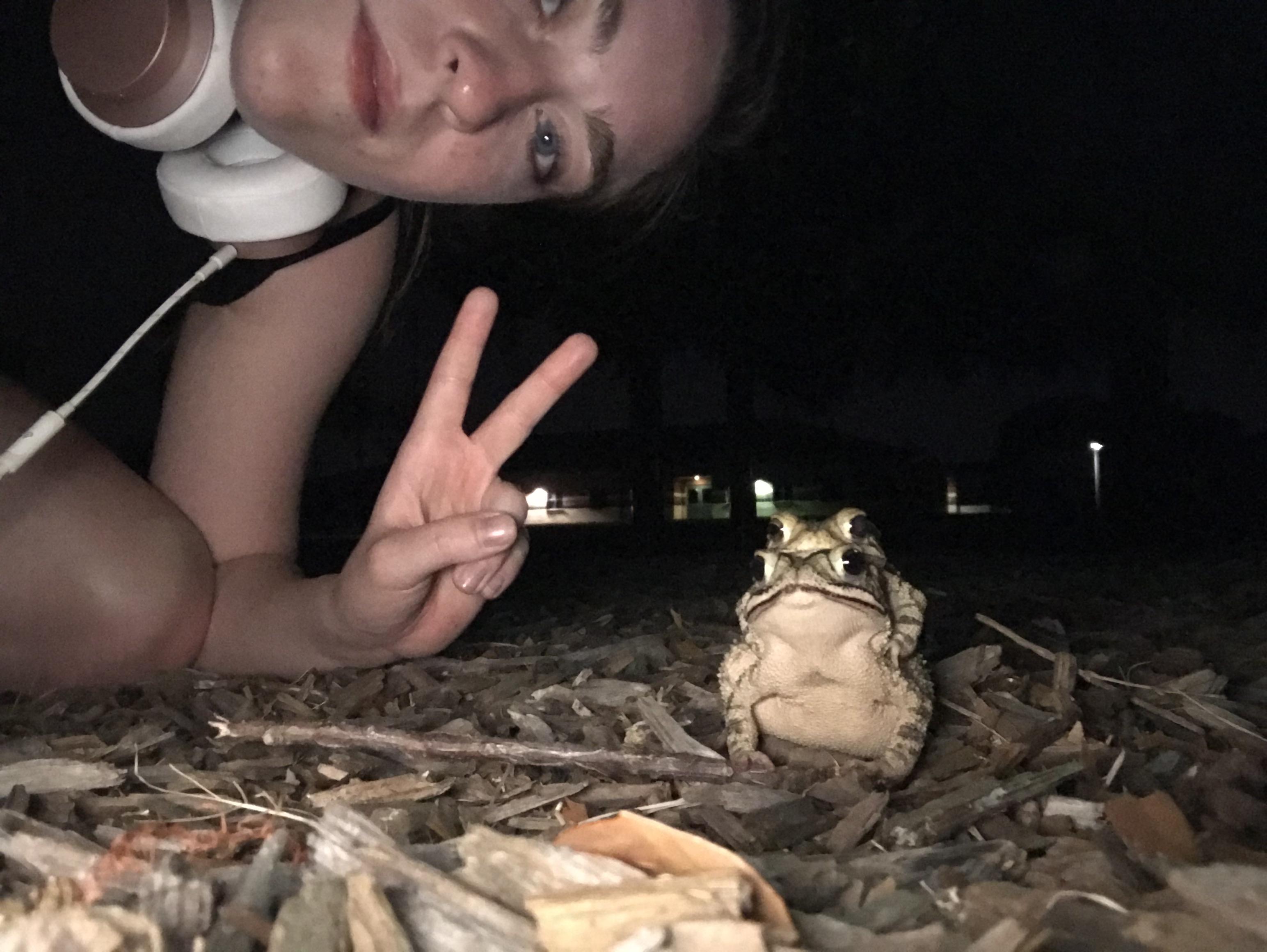 For those of you doubting how many pictures I actually take with toads, here’s another. Just me n the besties