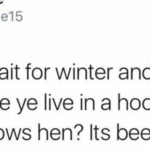 It's Always Winter In Scotland