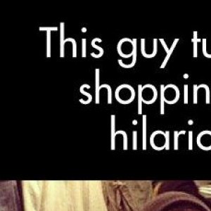 Man Uses His Time Wisely While His Wife Is Shopping 