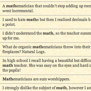 Mathematics Class