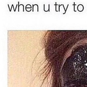 When You Try To Even Out Your Eyeliner